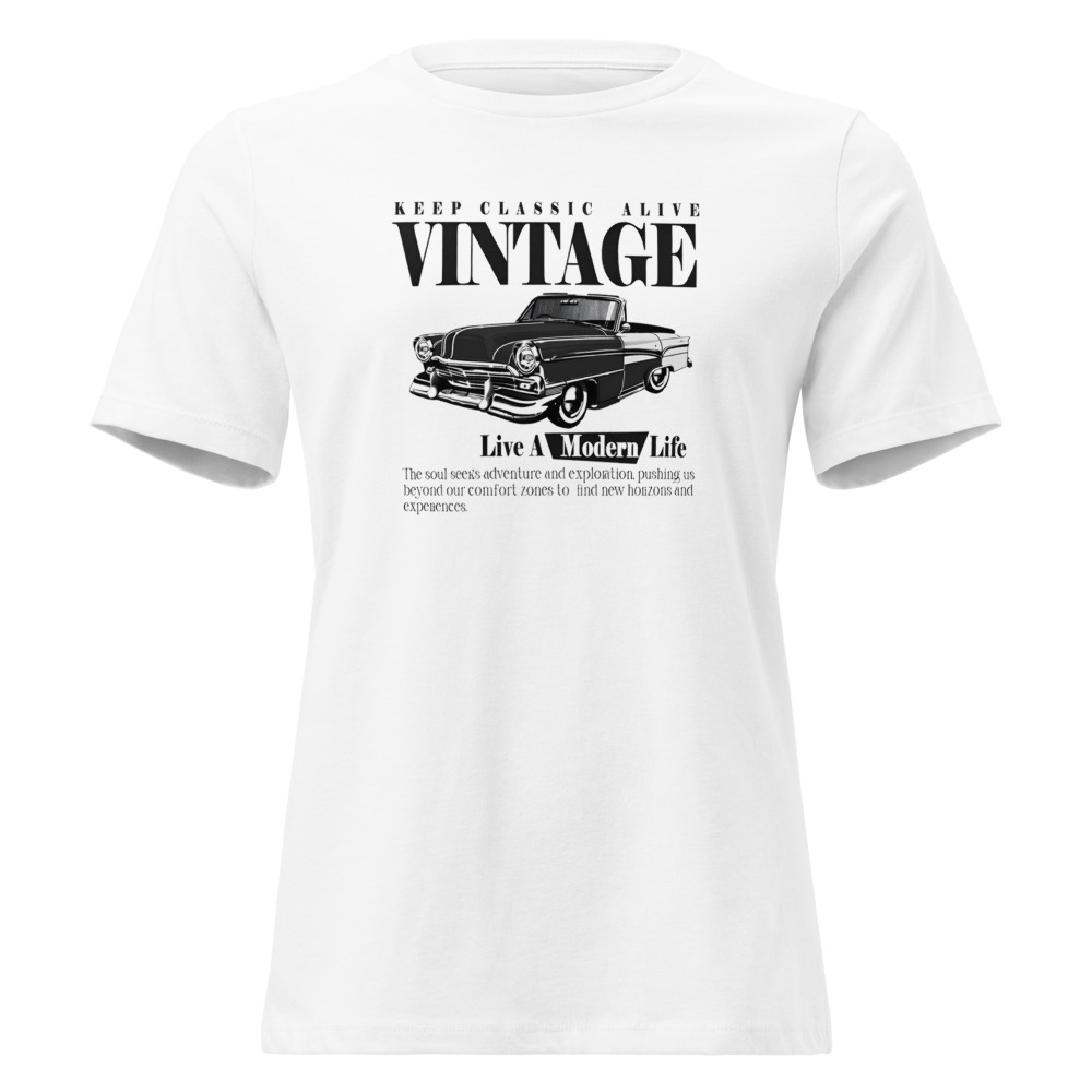 Carro vintage letras negras