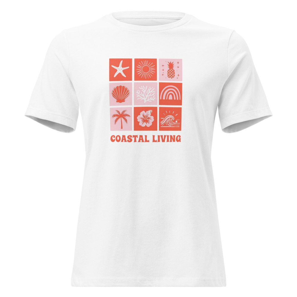 Cuadros rosas-naranjas COASTAL LIVING